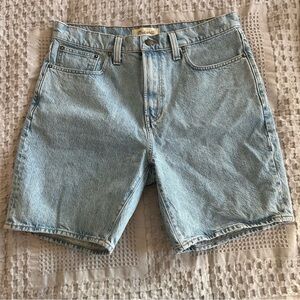 Madewell Women’s Classic Light Blue Jean Shorts